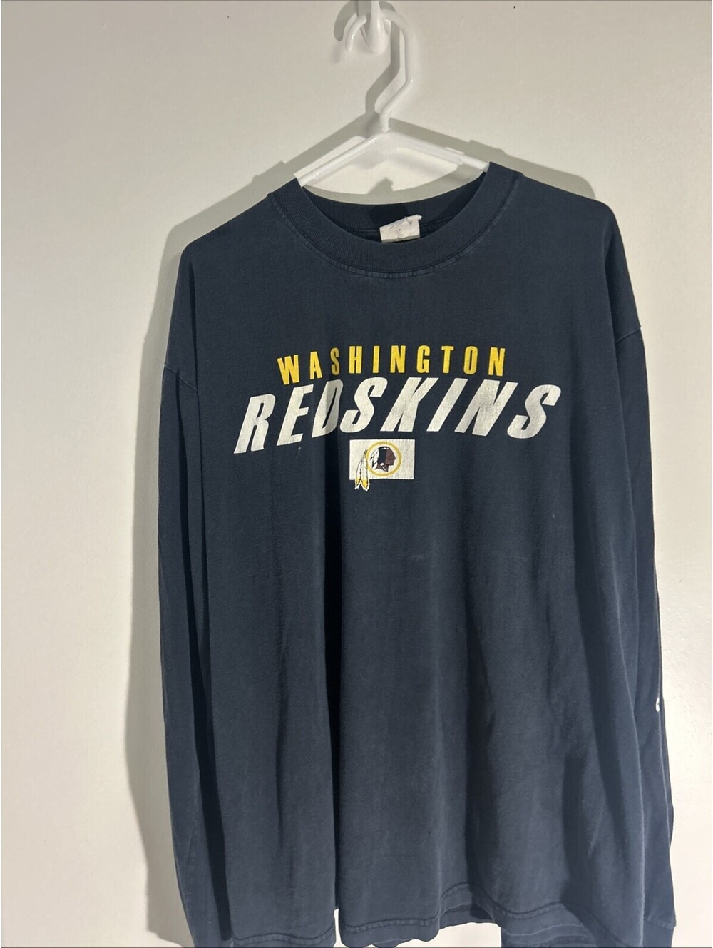Vintage Washington Redskins Black Long Sleeve Tee Size Xl